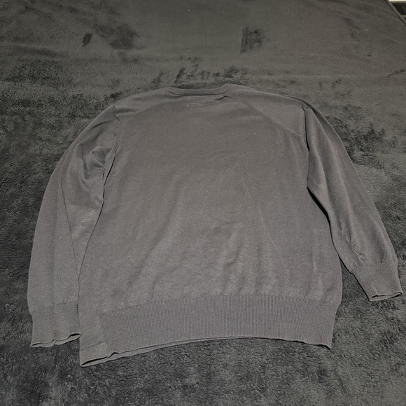 Volcom Sweater M Mens Corpo Class Brown Knit Long Sleeve V Neck Casual Adult - Picture 2 of 6